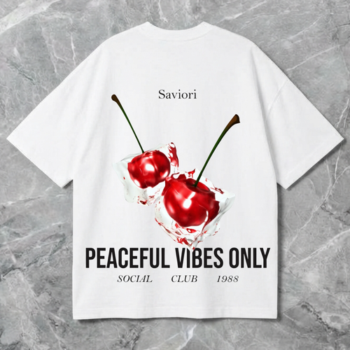 Boxy Premium-Tee Saviori Cherry Ice Graphic